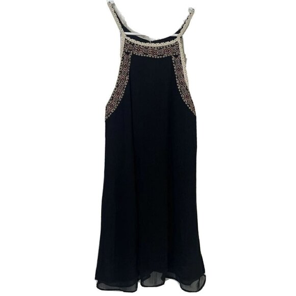 House of Harlow 1960 June Revolve Black Embroidery Keyhole Back Mini Dre… - Picture 5 of 16